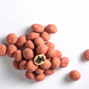 Dried Cherry and Pistachio Chocolate Dragées