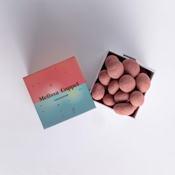 Dried Cherry and Pistachio Chocolate Dragées