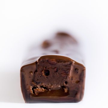 Caramel, Peanut Butter Duja, and Chocolate Nougat Candy Bars